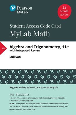 Algebra and Trigonometry -- Mylab Math with Pearson EText Access Code