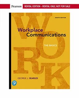 Workplace Communications The Basics 8th 9780135203064 Front Cover