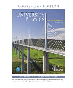 UNIVERSITY PHYSICS,W/MOD.PHYS.(LOOSE)  9780135205013 Front Cover
