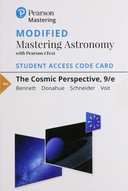 Modified Mastering Astronomy with Pearson EText -- Standalone Access Card -- for Cosmic Perspective 9th 9780135208113 Front Cover