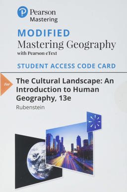 Modified Mastering Geography with Pearson EText -- Standalone Access Card -- for the Cultural Landscape