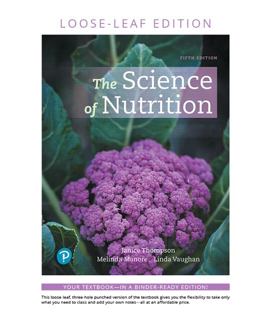 The Science of Nutrition, Loose Leaf Edition with MyDietAnalysis