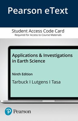 Applications and Investigations in Earth Science Applications and Investigations in Earth Science