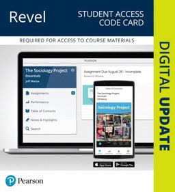 Revel for The Sociology Project -- Student Access Code Card