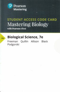 Mastering Biology with Pearson EText -- ValuePack Access Card -- for Biological Science