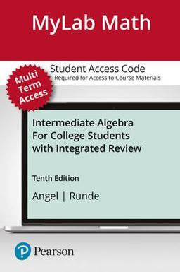 MyLab Math with Pearson EText -- Standalone Access Card -- for Intermediate Algebra for College Students with Integrated Review