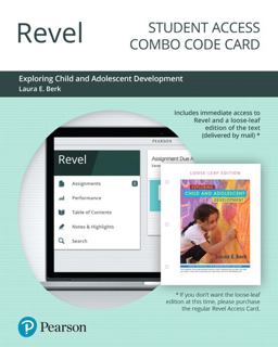 Revel for Exploring Child and Adolescent Development-- Combo Access Card