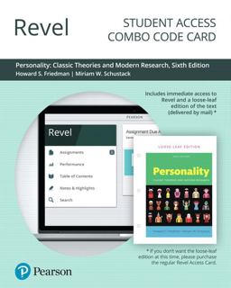 Revel for Personality Classic Theories and Modern Research -- Combo Access Card 6th 9780135235881 Front Cover