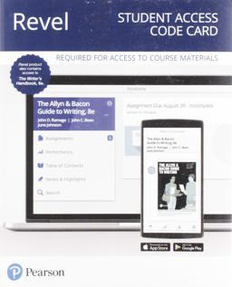REVEL for the Allyn and Bacon Guide to Writing Plus the Writer's Handbook -- Access Code Card