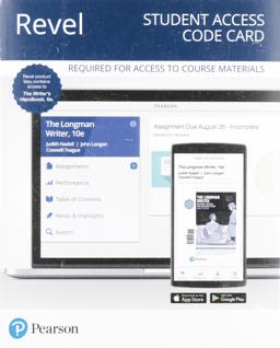 REVEL for the Longman Writer Plus the Writer's Handbook -- Access Code Card