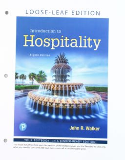 Introduction to Hospitality, Loose-Leaf Edition Introduction to Hospitality, Loose-Leaf Edition