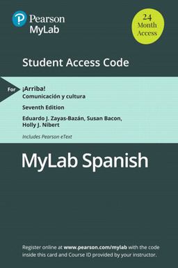 MLM Mylab Spanish with Pearson EText For ¡Arriba!