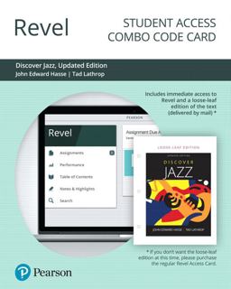 REVEL for Discover Jazz -- Combo Access Card