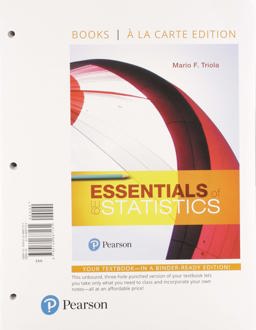 Essentials of Statistics, Loose-Leaf Edition PLUS Mylab Statistics with Pearson EText -- Access Card Package