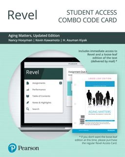 Revel for Aging Matters An Introduction to Social Gerontology -- Combo Access Card  9780135248119 Front Cover