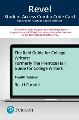 Revel for the Prentice Hall Guide for College Writers -- Combo Access Card Revel for the Prentice Hall Guide for College Writers -- Combo Access Card