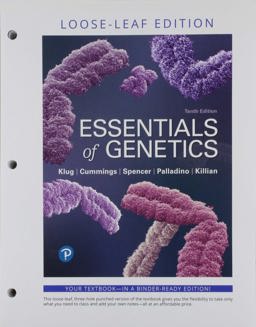 Essentials of Genetics, Loose-Leaf Edition Plus Mastering Genetics with Pearson EText -- Access Card Package 10th 9780135271667 Front Cover