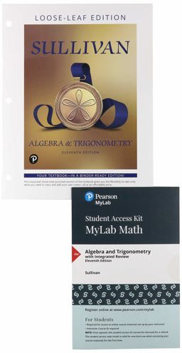 Algebra and Trigonometry, Loose-Leaf Edition Plus NEW Mylab Math -- Access Card Package 11th 9780135278468 Front Cover