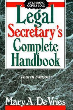 Legal Secretary's Complete Handbook 4th 9780135298763 Front Cover