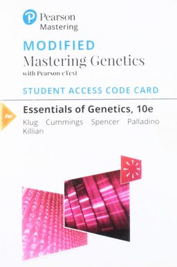 Modified Mastering Genetics with Pearson EText -- Standalone Access Card -- for Essentials of Genetics 10th 9780135300534 Front Cover