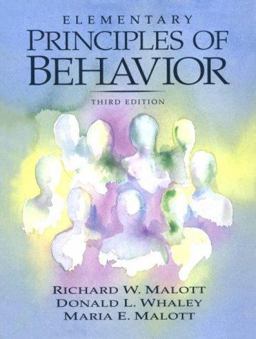 Elementary Principles of Behavior 3rd 9780135335710 Front Cover