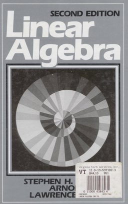 Linear Algebra 2nd 9780135371022 Front Cover