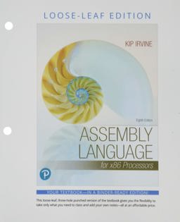 Assembly Language for X86 Processors 8th 9780135381694 Front Cover
