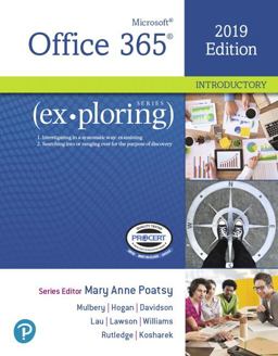 Exploring Microsoft Office 2019 Introductory  9780135402542 Front Cover