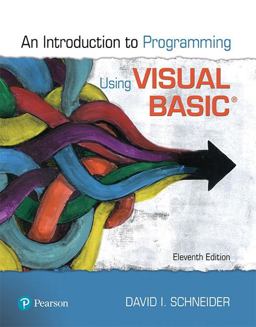Introduction to Programming Using Visual Basic 11th 9780135416037 Front Cover