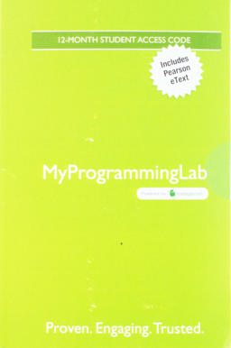 Introduction to Programming Using Visual Basic -- Mylab Programming with Pearson EText