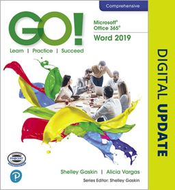 GO! with Microsoft Office 365, Word 2019 Comprehensive  9780135442845 Front Cover