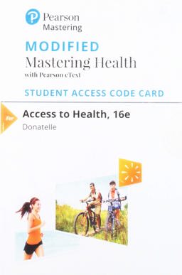 Modified Mastering Health MyDietAnalysis with Pearson EText -- Standalone Access Card -- for Access to Health