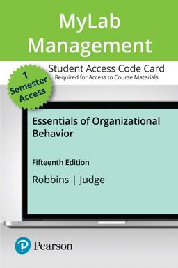 MyLab Management with Pearson EText -- Access Card -- for Essentials of Organizational Behavior