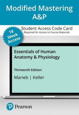 Modified Mastering a&P with Pearson EText -- Standalone Access Card -- for Essentials of Human Anatomy and Physiology - 18 Months