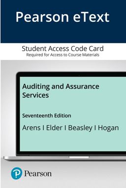 Pearson EText for Auditing and Assurance Services -- Access Card
