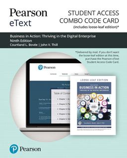 Pearson EText for Business in Action -- Combo Access Card