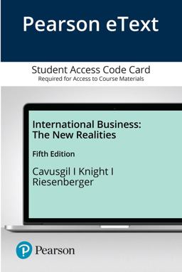 International Business The New Realities 5th 9780135636923 Front Cover