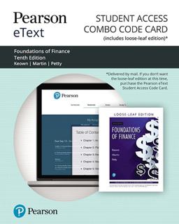 Pearson EText for Foundations of Finance -- Combo Access Card