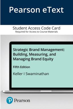 Strategic Brand Management Building, Measuring, and Managing Brand Equity 5th 9780135641378 Front Cover