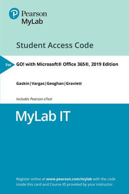 MyLab IT with Pearson EText Access Code for GO! with Microsoft Office 365, 2019 Edition  9780135651261 Front Cover