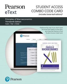 Pearson EText for Principles of Macroeconomics -- Combo Access Card 13th 9780135662182 Front Cover