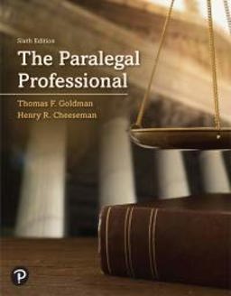 Paralegal Professional  9780135724545 Front Cover