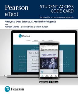 Pearson eText Analytics, Data Science, & Artificial Intelligence