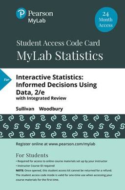 MyLab Statistics with Pearson etext -- 24 Month Standalone Access Card -- for Interactive Statistics
