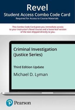 Revel for Criminal Investigation (Justice Series) -- Combo Access Cards Revel for Criminal Investigation (Justice Series) -- Combo Access Cards