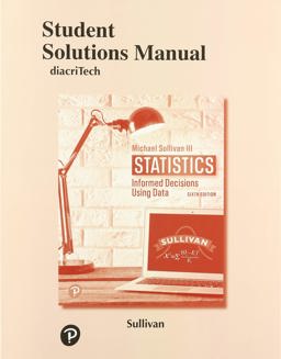 Student Solutions Manual for Statistics