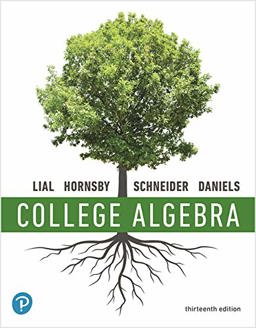 College Algebra 13th 9780135822128 Front Cover