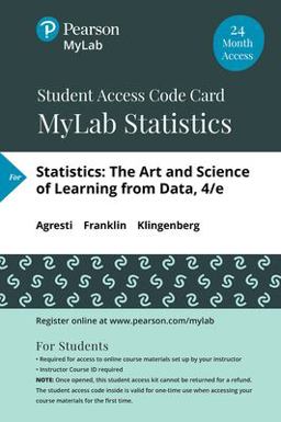 MyLab Statistics with Pearson eText -- 24 Month Standalone Access Card -- for Statistics