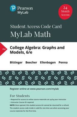 MyLab Math with Pearson eText -- Access Card -- for College Algebra