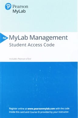 2019 Mylab Management with Pearson EText -- Access Card -- for Fundamentals of Human Resource Management